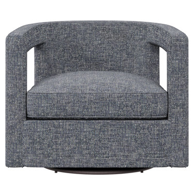 Fauteuil demi-tonneau pivotant rembourré Alana