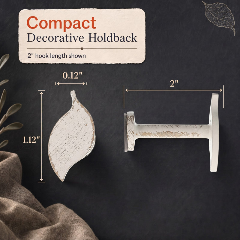 Curtain Holdback, Ecru/Gold