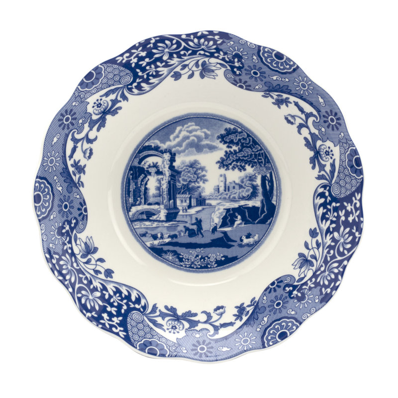 Bol à marguerite italien bleu Spode 10 po