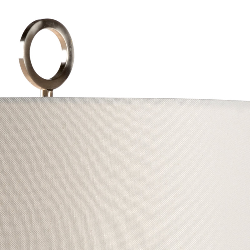 Borghese Ceramic Table Lamp, Ivory Glaze