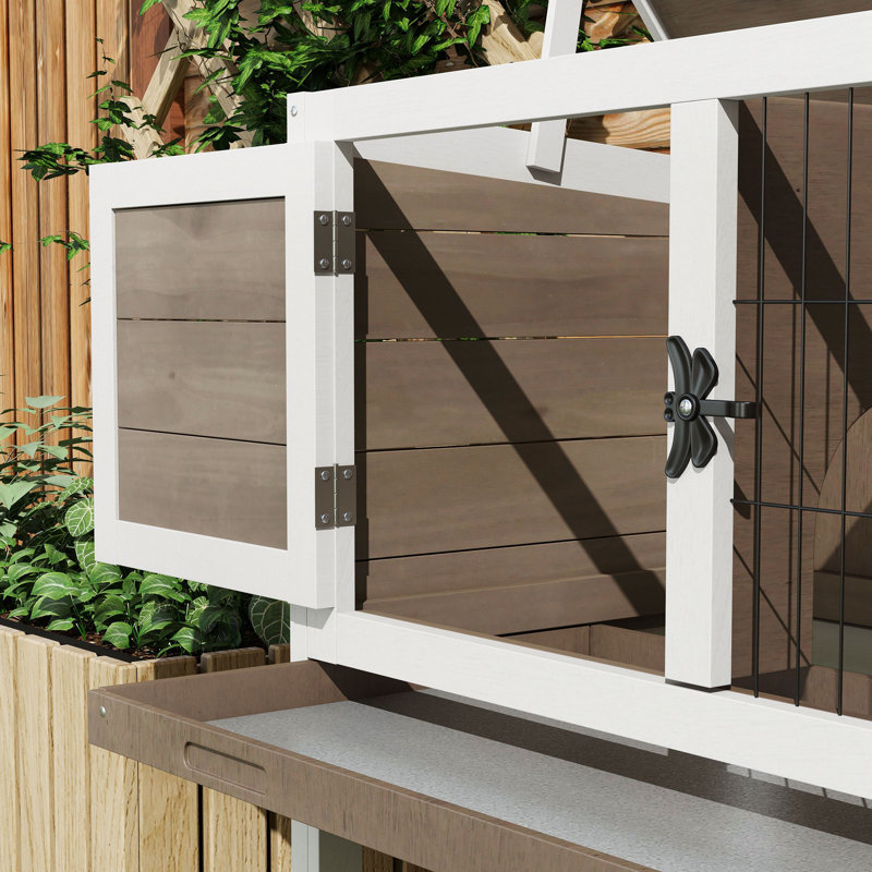 Weather Resistant Rabbit Wooden Guinea Pig Hutch