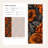 Floral Wallpaper Orange Dark Decorative Mural