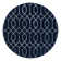 Glam Navy Blue Silver Area Rug