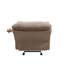 Fauteuil inclinable brun clair avec accoudoirs coussinés-202135950