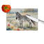 Zebra Glass Cutting Board Large