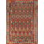 Tapis géométrique en laine All-Over Kilim 9 x 11