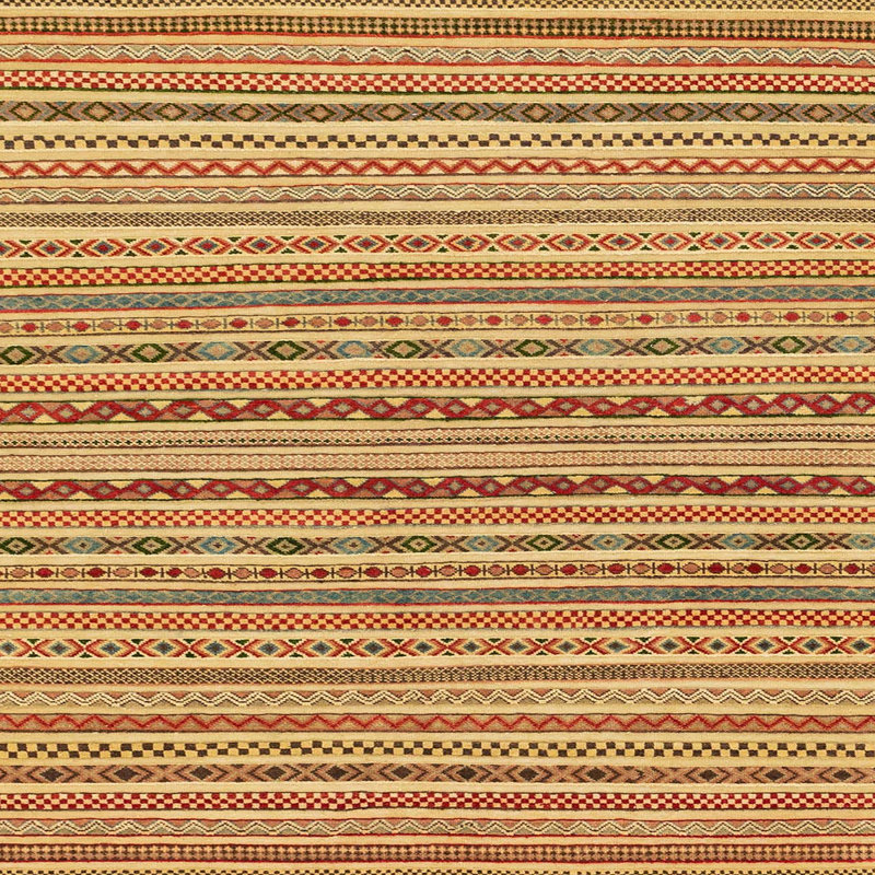 Striped Indoor Rug, Square 5'