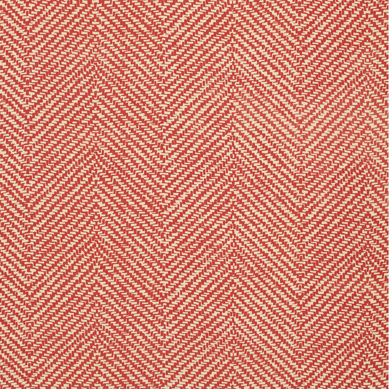 Tissu intérieur / extérieur Chevron D'Ete, Corail