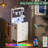 Tall Nightstand with Charging Station & LED Light, 4-Drawer Dresser Bedside End Table for Bedroom