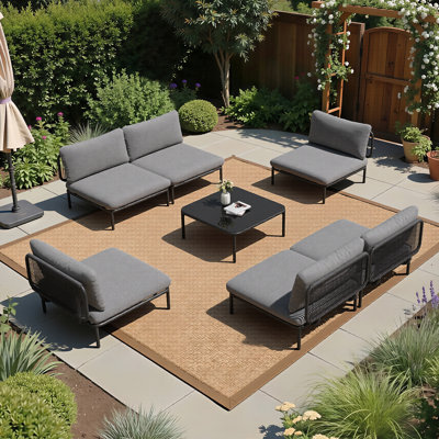 Ensemble modulaire d'extérieur 100,4 po en métal 100,4 po (ensemble de 5)