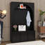 Arched Mudroon Coat Rack With Storage Bench, Hall Tree With 4 Hooks, Entryway Bench With 3 Cabinets And Adjustable Shelves-616773905