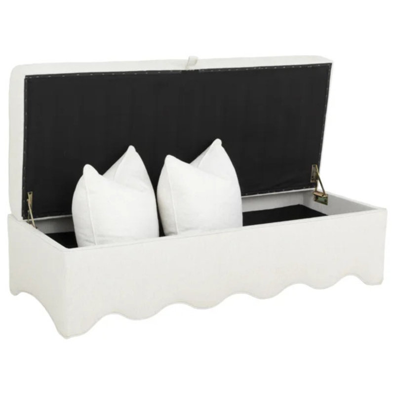 Upholstered Storage Bench, 3172 GreenTea