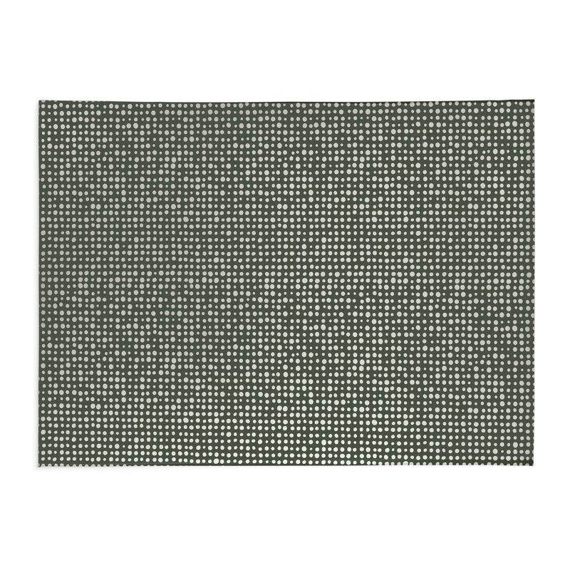 Tapis de bureau léger à pois assortis, L 5 pi x L 3 pi, Chimichurri