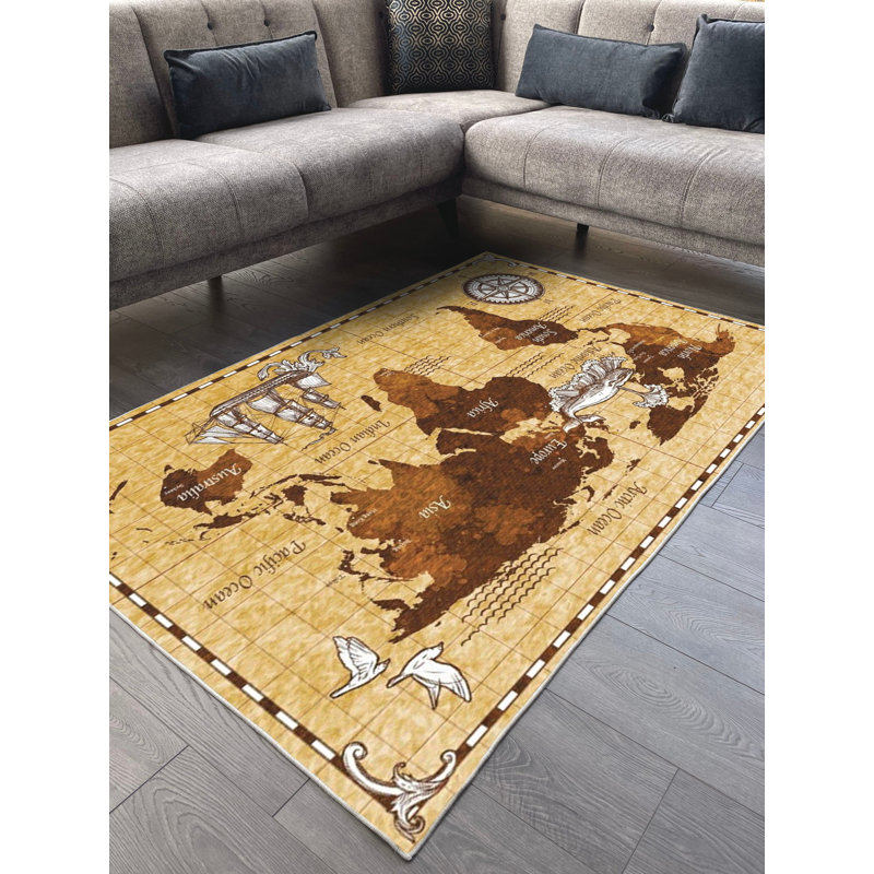 Tapis en coton Jailyn, Carré 2 pi 7 po