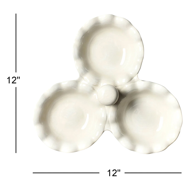 Triangle Divided Serving Dish