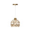 1 - Light Natural Dome Pendant