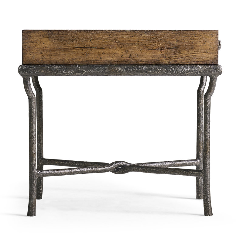 Forge Iron Storage Side Table