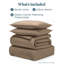 Aspire Homeware Ultra Soft 4 Piece Hotel Quality Dyed Duvet Bedding Set with Pillowcases and Fitted Sheet-119236794-119236798