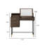 Coiffeuse 35,43 "en bois massif brun nordique avec miroir relevable
