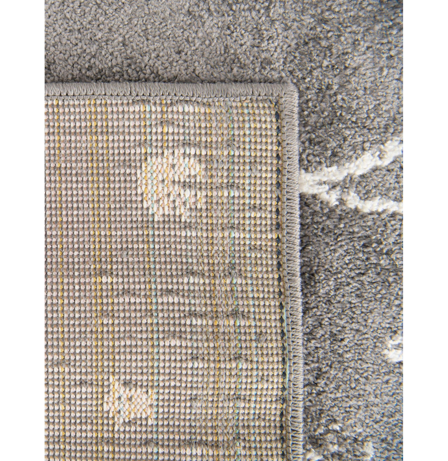 Kids Area Rug, Rectangle 7'10" x 10', Gray