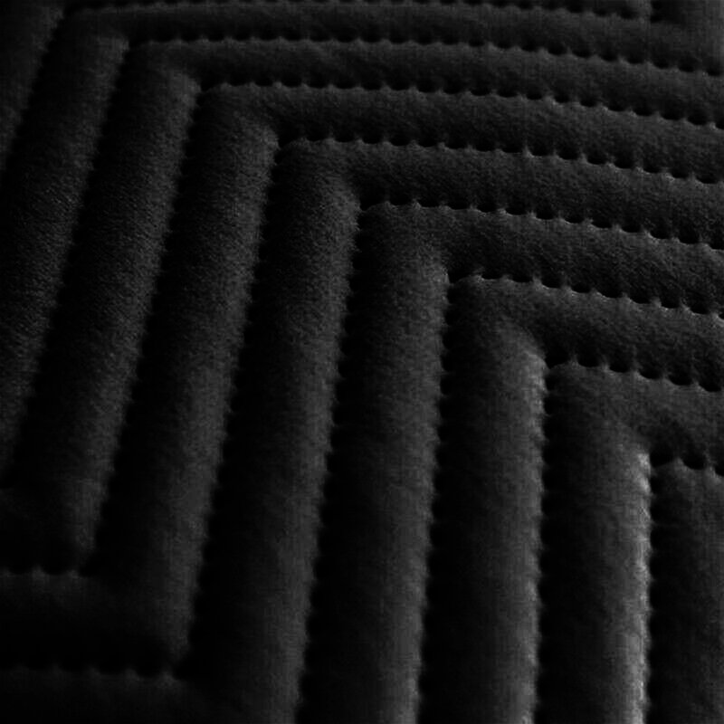 Embossed Velvet Cushion Cover (Pack of 2), Black