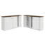 Ensemble de cuisine Hokku Designs 2 buffets avec 6 portes, garde-manger pour petits électroménagers