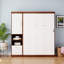 Lit escamotable double avec armoire de rangement configurable-1576667815