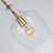 1 - Light Dimmable Glass Pendant Light