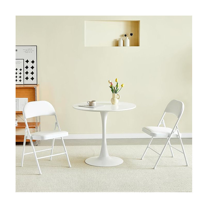 Giblin Folding Chair Set (Set of 2), White