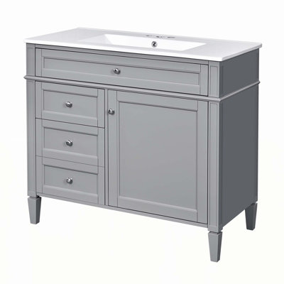 Meuble-lavabo moderne avec rangement abondant et fabrication durable