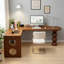Bureau simple en bois de pin massif-2109139952