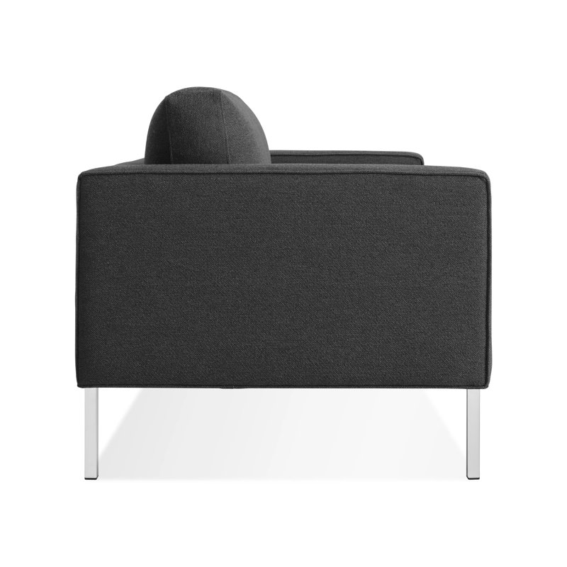 Paramount Loveseat, Sanford Ceramic Crossweave, Stainless Steel