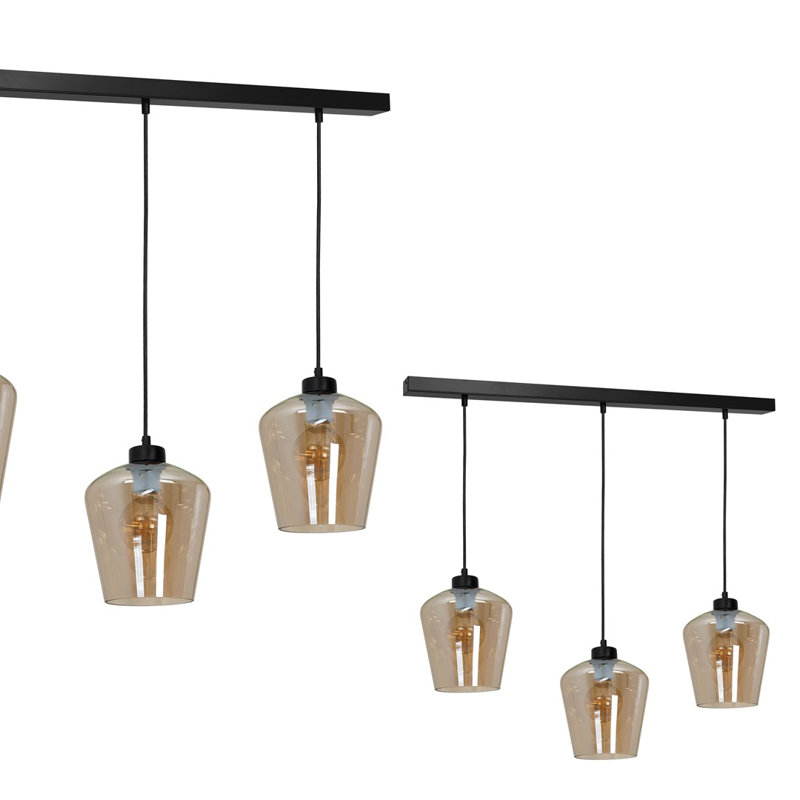Staceville 3 - Light Kitchen Island Pendant, Brown