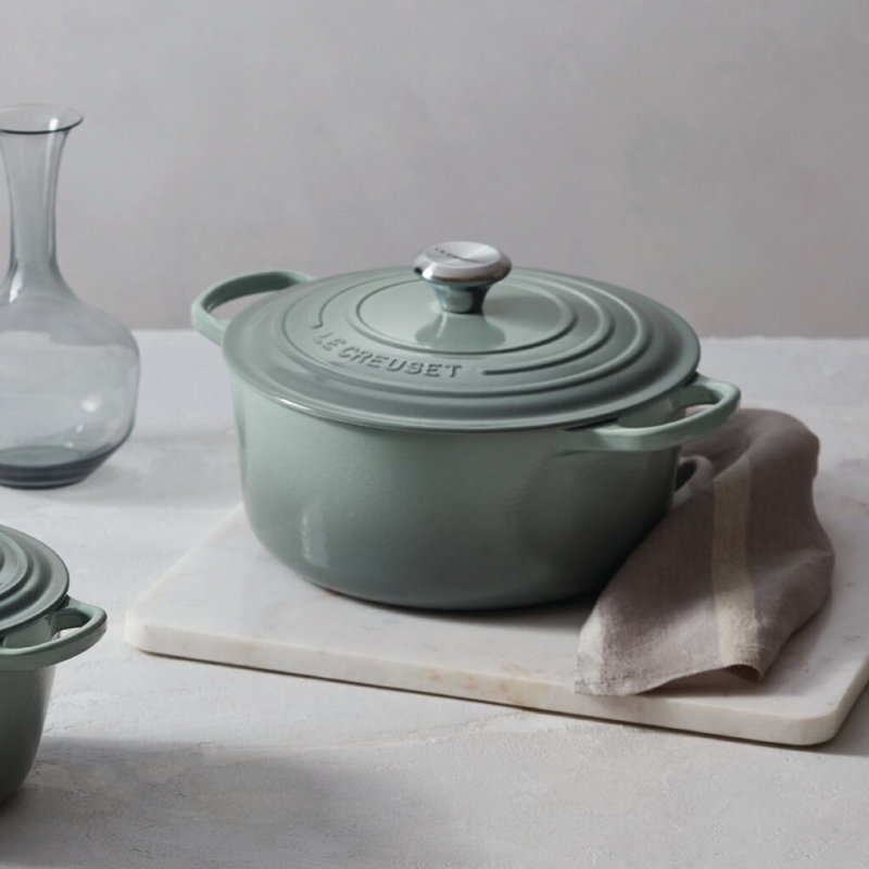 Le Creuset Signature Enameled Cast Iron Round Dutch Oven with Lid, 2 quarts, Cerise