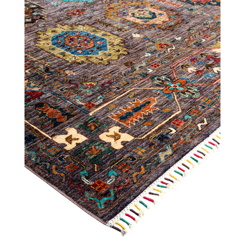 One-of-a-Kind Rectangle 9'1" X 12'6" Hand Knotted Area Rug
