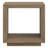 22" Wide End Table with Open Lower Shelf — Antiqued Gray Oak Scandinavian MDF Side Table for Living Room or Bedroom | Evie-1975922753