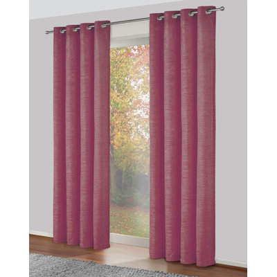 Gracierose Synthetic Eyelet Single Curtain Panel, opaque
