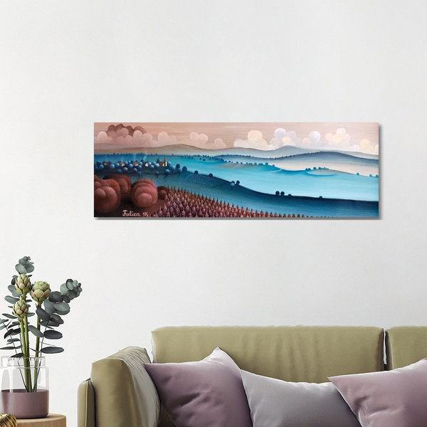 Union Rustic Wide Landscape by Josip Falica - Wrapped Canvas Panoramic ...