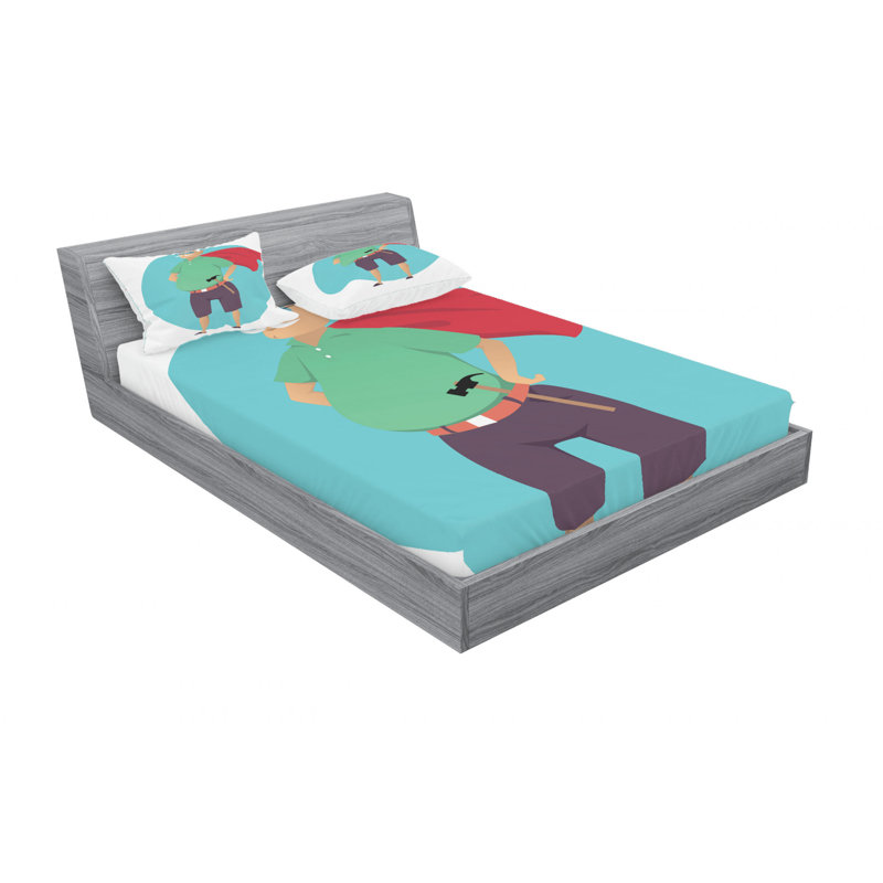 Microfiber Sheet Set, Queen Sheet Set with Fitted Sheet
