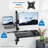 Mount-it Multi-Screen Single Screen Pole mount and Wall mount Electronic Mount