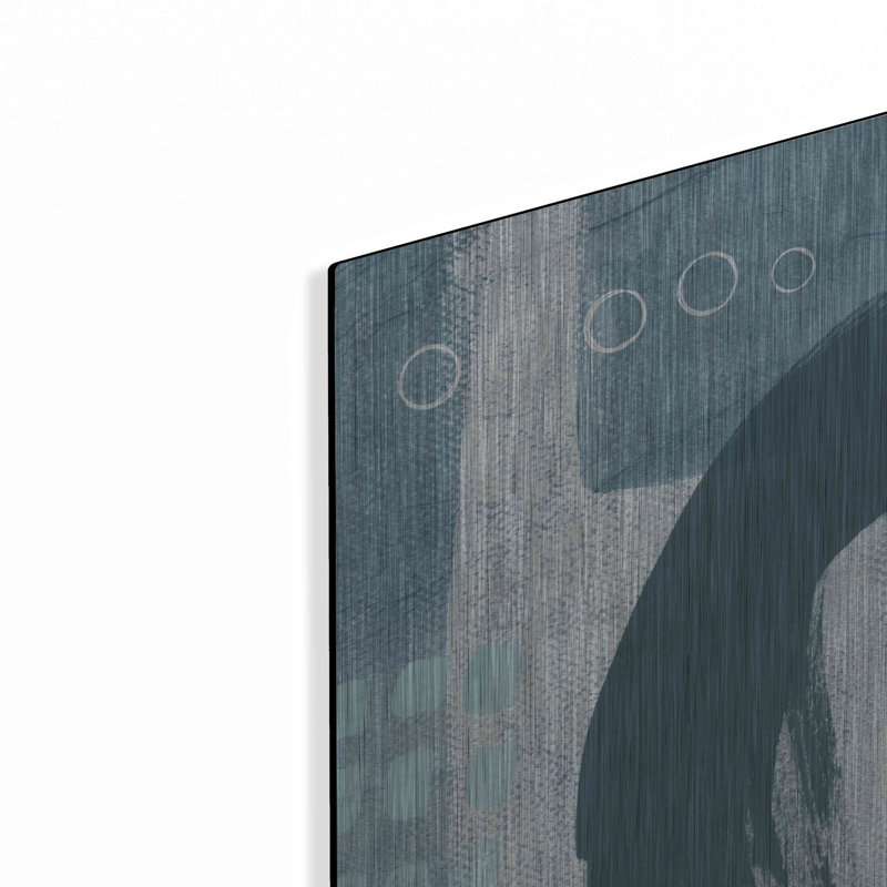 «Blue Circles II» par Linda Woods, H 24 po x l 24 po