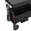 Wagon Stroller For 2 Kids, Push Pull Quad Collapsible Stroller With Adjustable Handle, Encircling Harness Removable Canopy, 4 Wheels With Brakes, Mutifunction Tandem Stroller For Camping Black