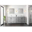 Meuble-lavabo double l 80 po x P 22 po et miroirs 30 po.-66637709-112957600