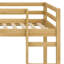Lit mezzanine en bois avec échelle-426432108
