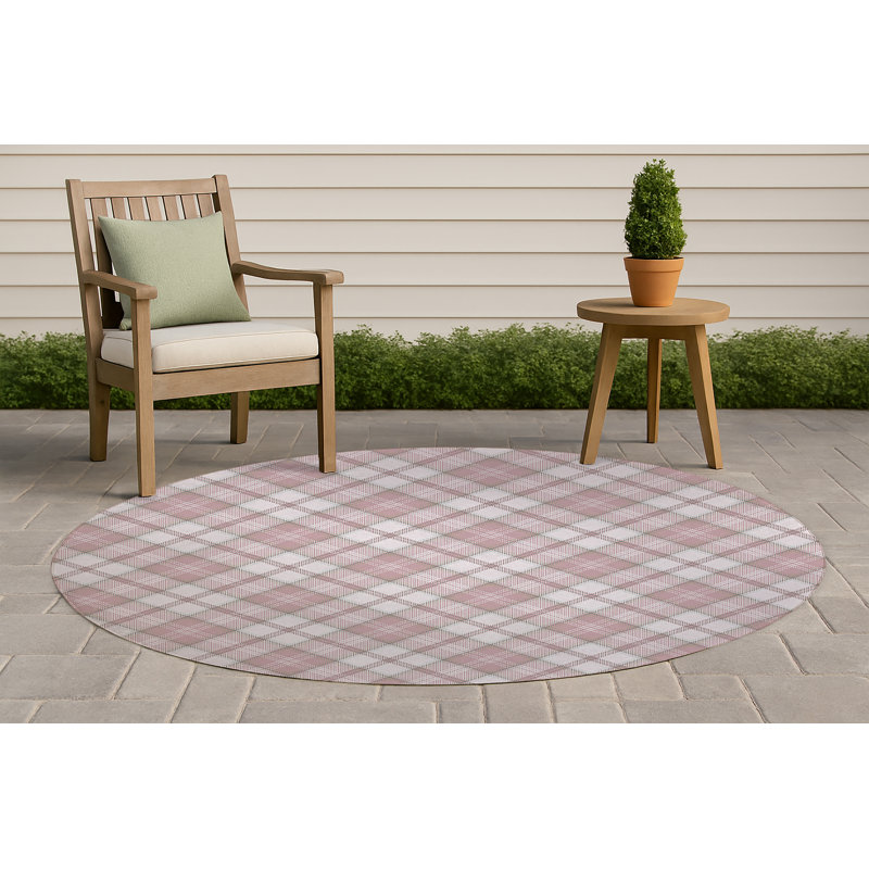 Tapis d'extérieur antidérapant Diamond, Rond 5 pi