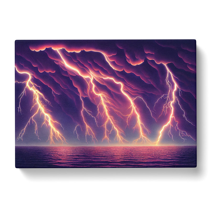 Lightning Vol.6 - Wrapped Canvas Print, 35cm H x 50cm W x 3cm D
