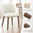 Mid-Century Upholstered Dining Chairs with Solid Wood Legs, Curved Back-1692723142