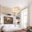Kaylanie 8 Light Dimmable Modern Elegant 3 Layer Crystal Chandelier