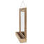Solid Wood Rectangle Mirror with Shelves
