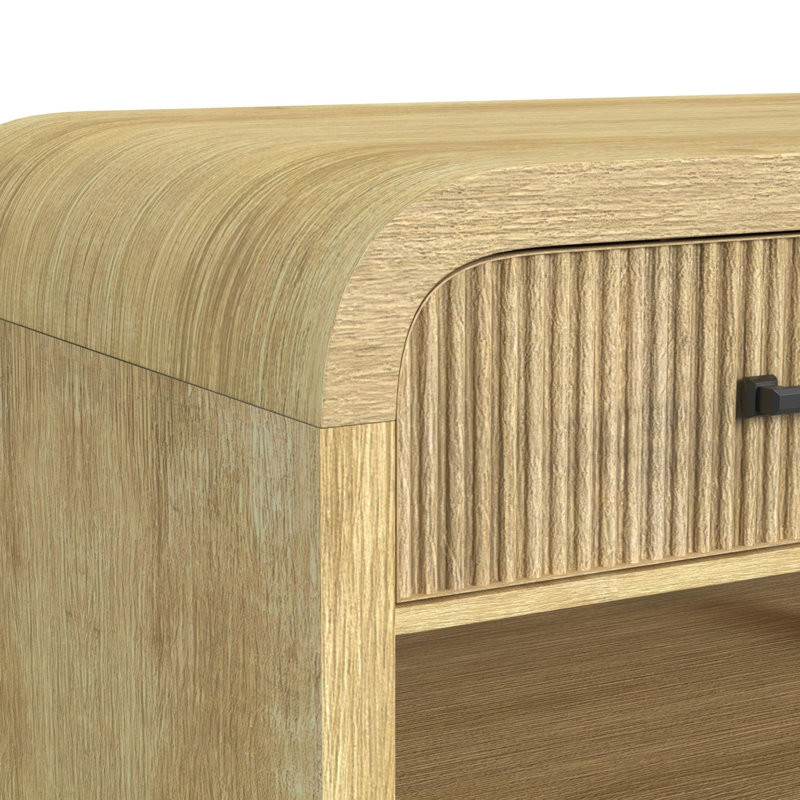 Palaiseur End Table with USB in Natural